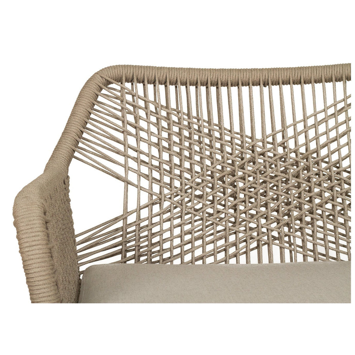 Keaton Largo Outpost Teak Dining Chair - Light Grey - 0.68m