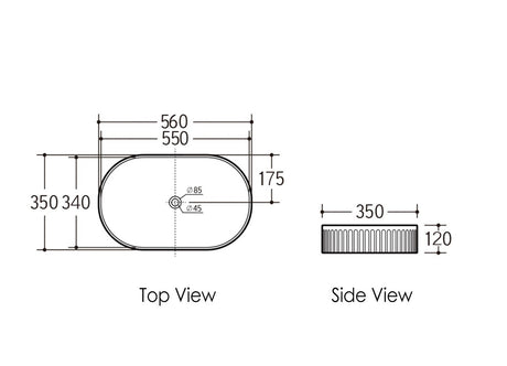 Kensington_Basin_Gloss_White_Oval_560x350x120mm_Drawing