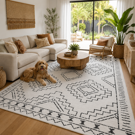 Kindred Leeroy White Washable Rug