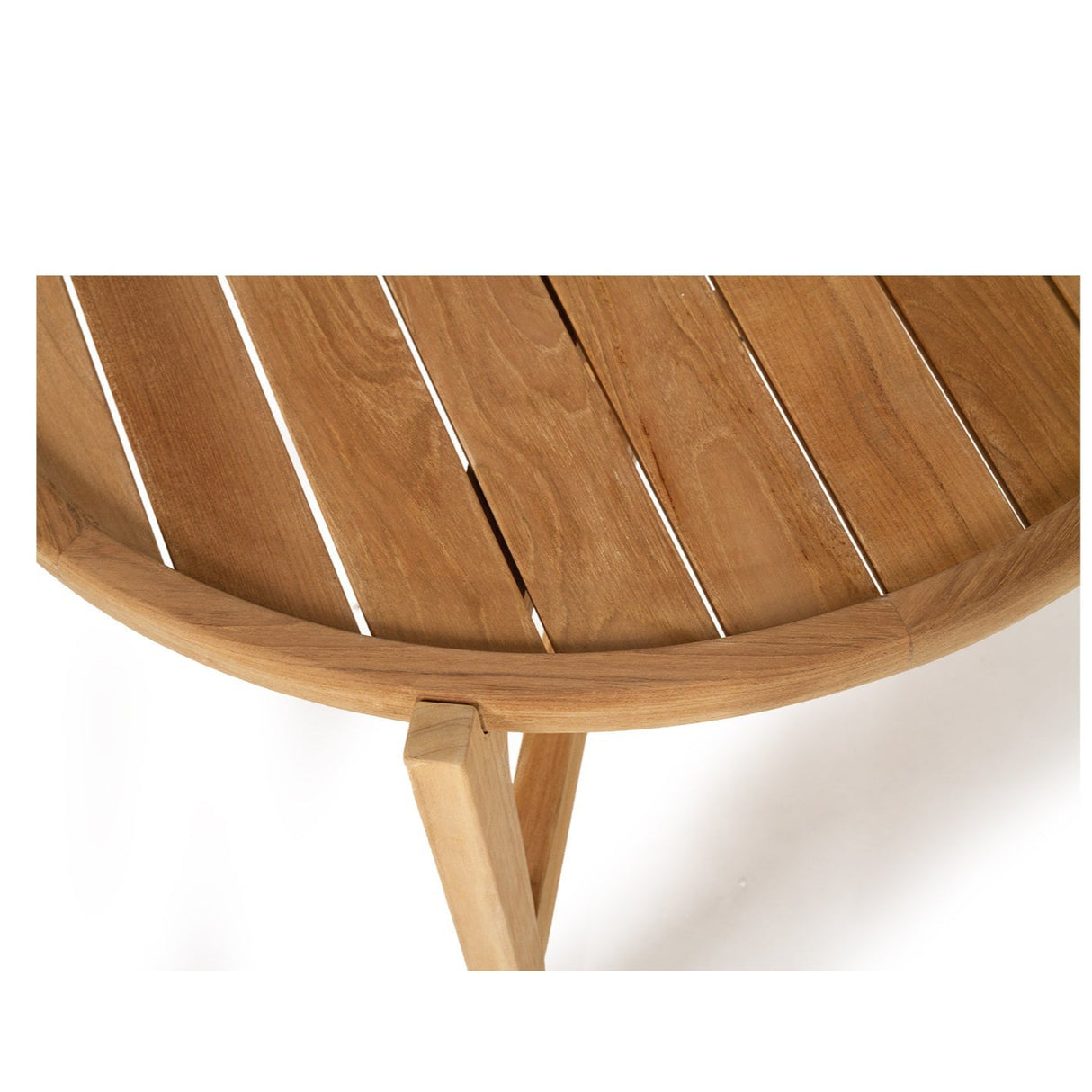 Kingston Outpost Teak Round Coffee Table - Natural - 0.8