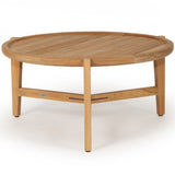 Kingston Outpost Teak Round Coffee Table - Natural - 0.8m
