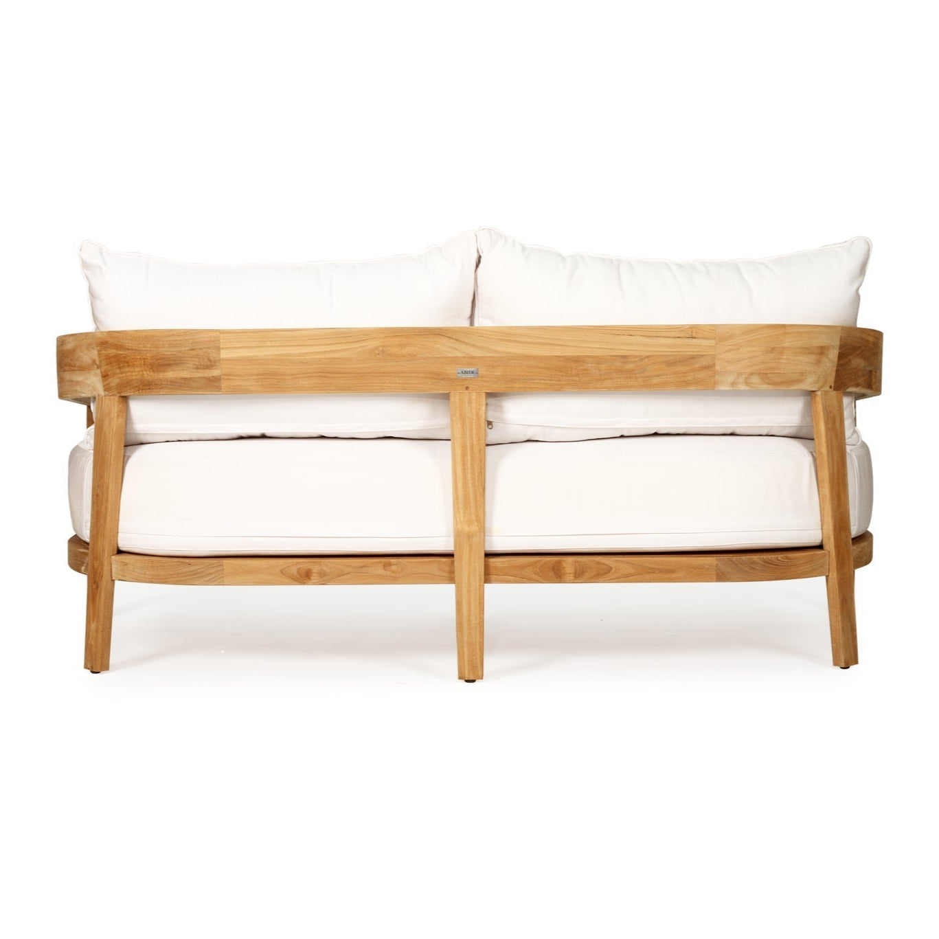 Kingston Teak Outpost Sofa – 2 Seater – Canvas Natural - 1.73m
