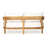 Kingston Teak Outpost Sofa – 2 Seater – Canvas Natural - 1.73m
