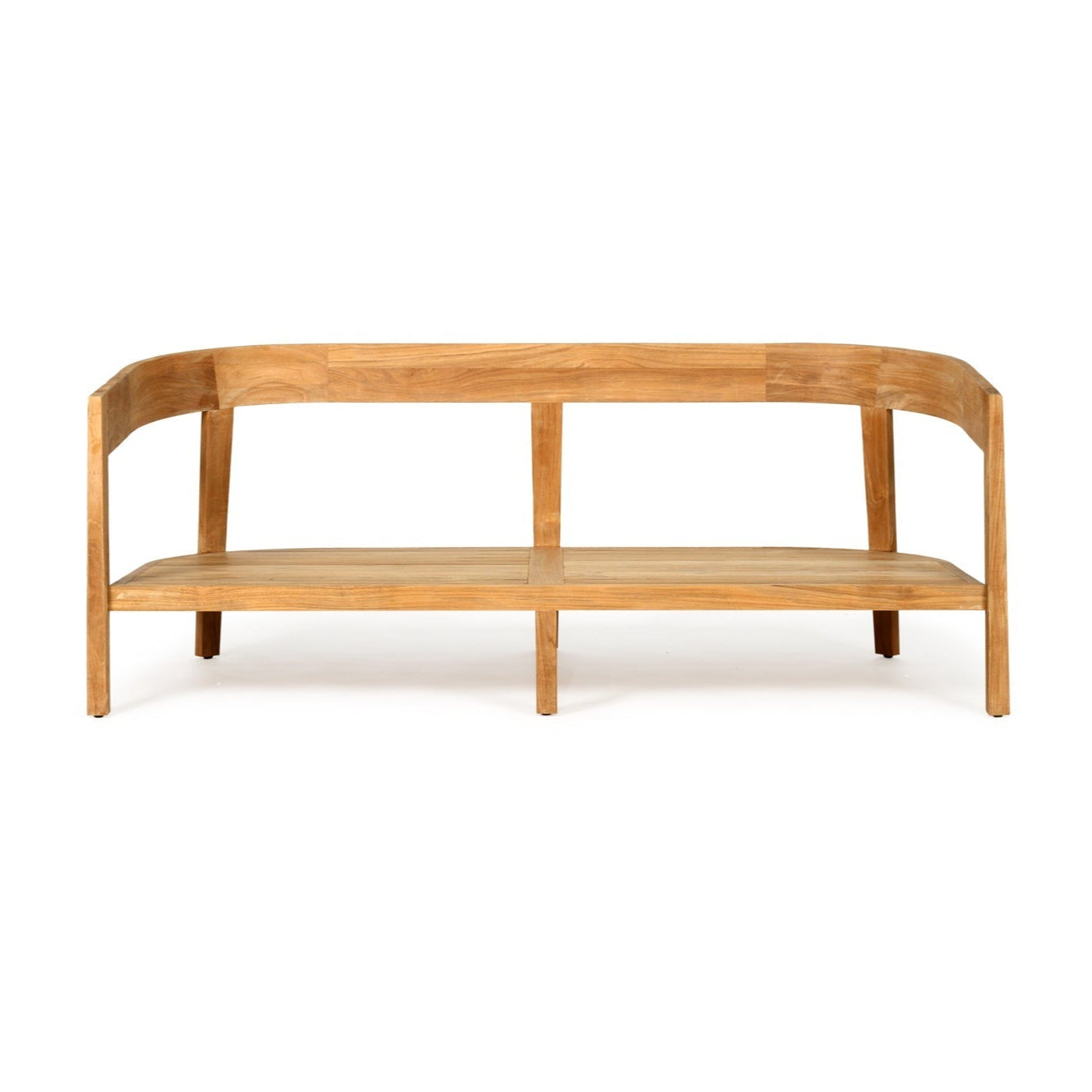 Kingston Teak Outpost Sofa – 2 Seater – Canvas Natural - 1.73m