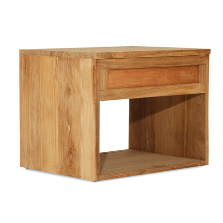 Koa Teak Bedside Table - Low - 0.46mH