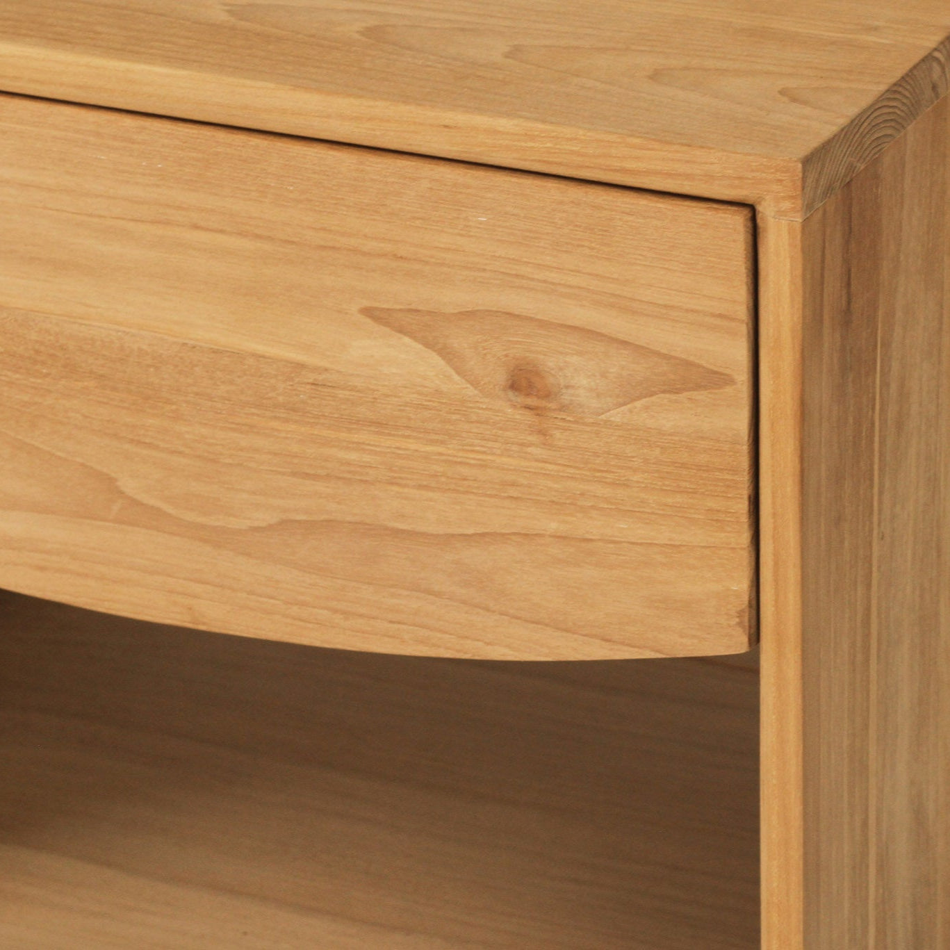 Koa Teak Bedside Table - Low - 0.46mH