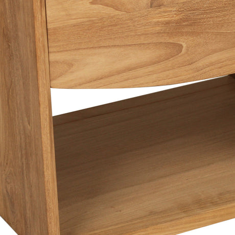 Koa Teak Bedside Table - Low - 0.46mH