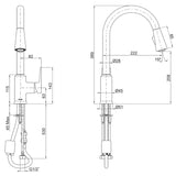 KOHLER Taut Pull Out Spray Kitchen Mixer