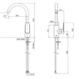 KOHLER Taut Kitchen Mixer