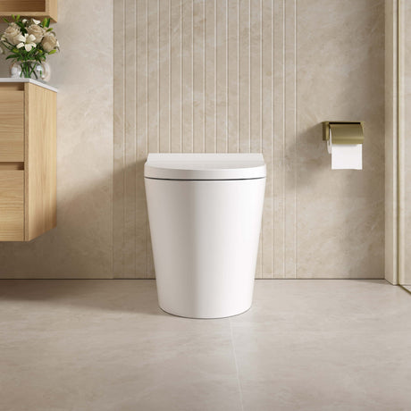 Kyoto Intelligent Wall Faced Floor Toilet (Porcelain White)