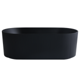 Ally Groove Freestanding Bathtub with Non-Overflow (Matte Black)(1500/1700mm)