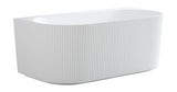 Bari Back to Wall Free Standing Bathtub with Non-Overflow (Gloss White /Matte White) (1500/1700mm)