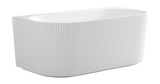 Bari Back to Wall Free Standing Bathtub with Non-Overflow (Gloss White /Matte White) (1500/1700mm)