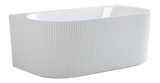 Bari Back to Wall Free Standing Bathtub with Non-Overflow (Gloss White /Matte White) (1500/1700mm)