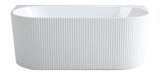 Bari Back to Wall Free Standing Bathtub with Non-Overflow (Gloss White /Matte White) (1500/1700mm)