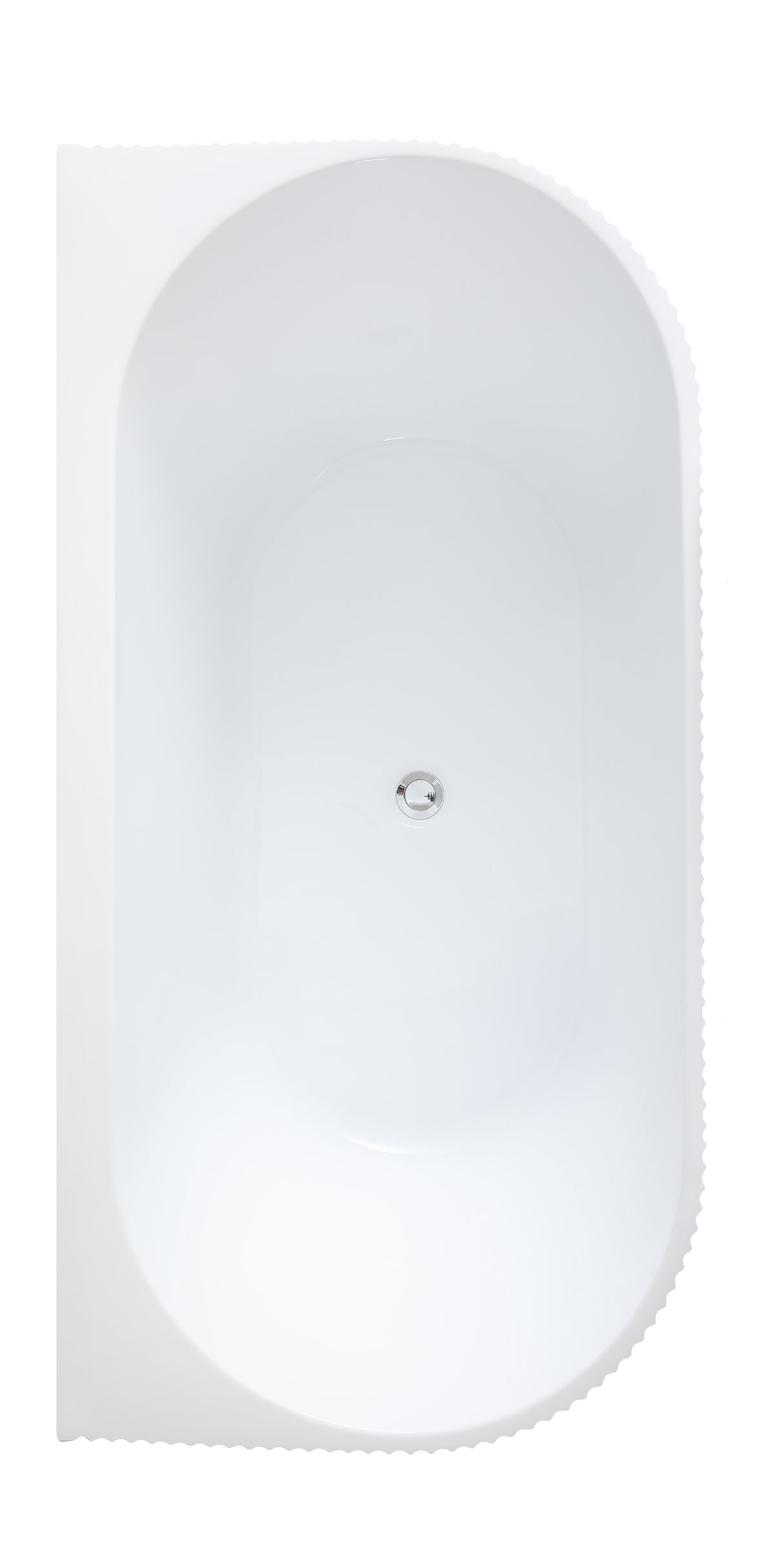 Bari Back to Wall Free Standing Bathtub with Non-Overflow (Gloss White /Matte White) (1500/1700mm)