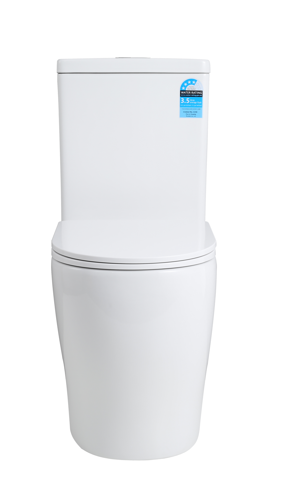 Zeus Rimless Tornado Gloss White Toilet Suite