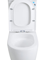 Zeus Rimless Tornado Gloss White Toilet Suite