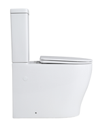Zeus Rimless Tornado Gloss White Toilet Suite