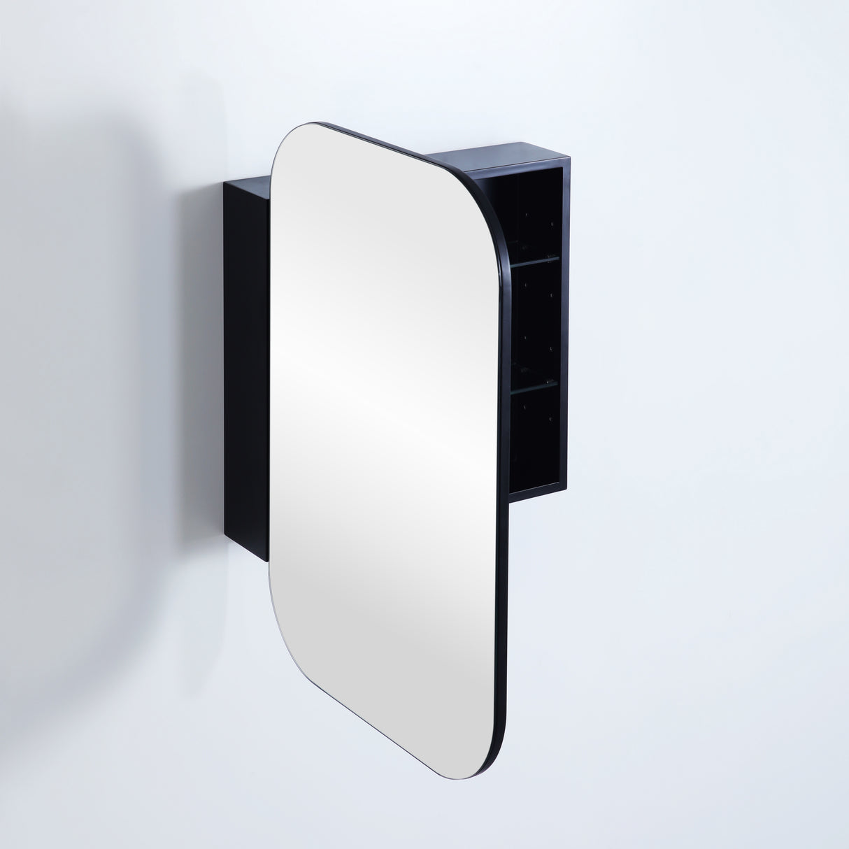 OLIVIA Shaving Cabinet Matte Black (600mm)