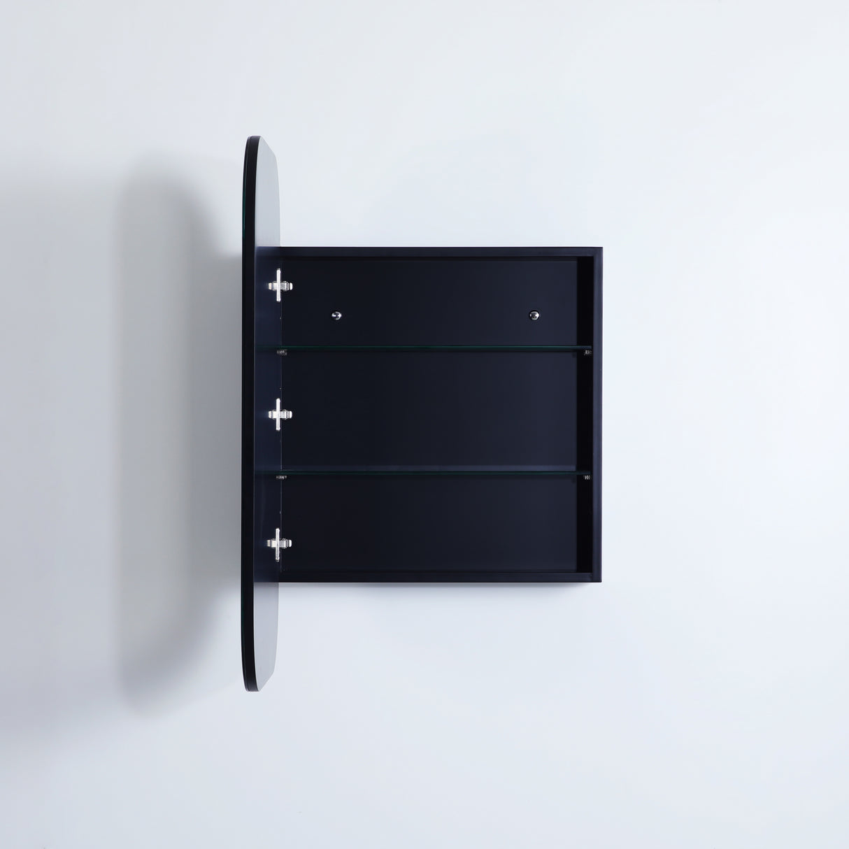 OLIVIA Shaving Cabinet Matte Black (600mm)