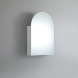 OLIVIA Shaving Cabinet Arch Mirror Matte White (600mm)