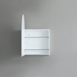 OLIVIA Shaving Cabinet Arch Mirror Matte White (600mm)