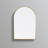 Olivia Arch Framed Mirror 600x900mm - Yellow Gold