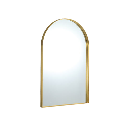 Olivia Arch Framed Mirror 600x900mm - Yellow Gold