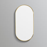Olivia Oval Framed Mirror 900/1000mm - Yellow Gold