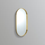 Olivia Oval Framed Mirror 900/1000mm - Yellow Gold