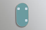 Olivia Oval Framed Mirror 900/1000mm - Yellow Gold