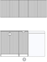 Marlo Black Laundry 1715x600x2100 (Style B)