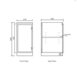 Hampshire Black Laundry Base Cabinet (416x584x880)