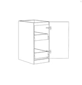 Noosa White Laundry Base Cabinet with internal drawer (415x584x880)