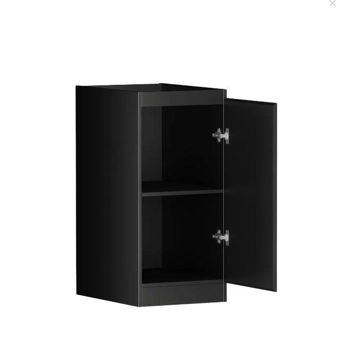 Hampshire Black Laundry Base Cabinet (416x584x880)