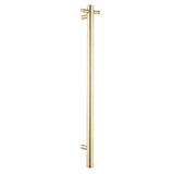 Round Vertical Electric Heated Towel Rack Single Bar(with Timer) | 2 Finishes