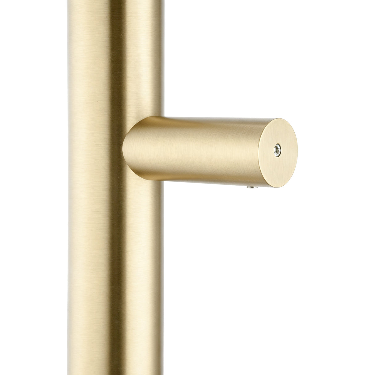 Round Vertical Electric Heated Towel Rack Single Bar(with Timer) | 2 Finishes