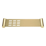 Aquaperla LUCID PIN Stainless Steel Towel Shelf – Light Brushed Brass