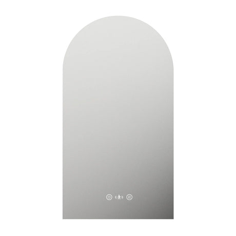 LUNA LED Arch Frameless Mirror 600x900mm