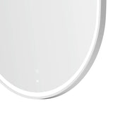 NOOSA Front-Lit LED Oval Metal Frame Mirror 1200x750mm Brushed Gold