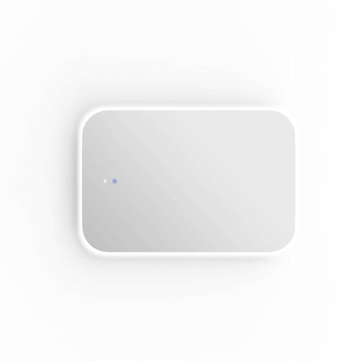 NEWPORT LED Soft Square Frameless Back Lit Tuffi Mirror 900x600mm