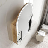 LED ARCHIE Natural Oak Shaving Cabinet 900mm (3 Colour Function)