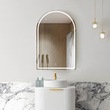 LED ARCHIE Natural Oak Shaving Cabinet 900mm (3 Colour Function)
