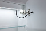 LED Avola PVC Mirror Cabinet - Matte White