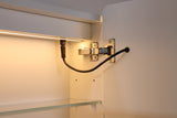 LED Avola PVC Mirror Cabinet - Matte White