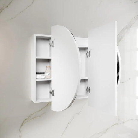 LED COOGEE Shaving Cabinet 1200mm Matte White (3 Colour Function)