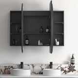 LED COOGEE Shaving Cabinet 1500mm Black Oak (3 Colour Function)