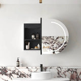 LED COOGEE Shaving Cabinet 900mm Natural Oak / Black Oak / Matte White (3 Colour Function)