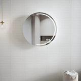 LED LONDON Shaving Cabinet 800mm Matte White (3 Colour Function)